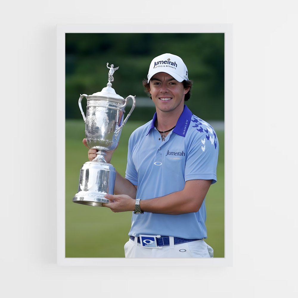 Poster Le Triomphe de Rory – affiche Golf (vue 3)